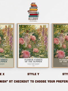 Flower Fairies of the Summer book cover print in frame leaning in hallway – childrens wall art
