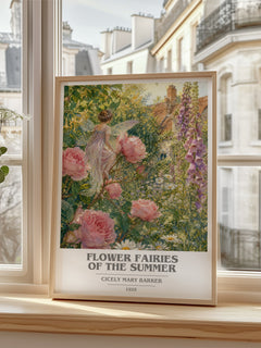 Flower Fairies of the Summer book cover poster colour and style options – Cicely Mary Barker book art