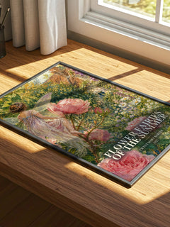Flower Fairies of the Summer watercolour book poster framed on wall – childrens wall art