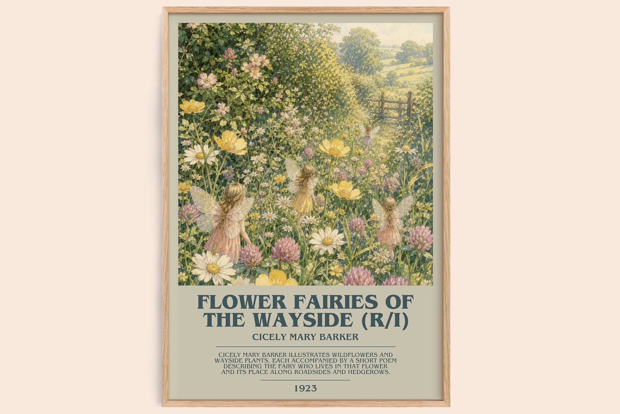 Flower Fairies of the Wayside (R/I) Bookish Wall Art by C. Barker