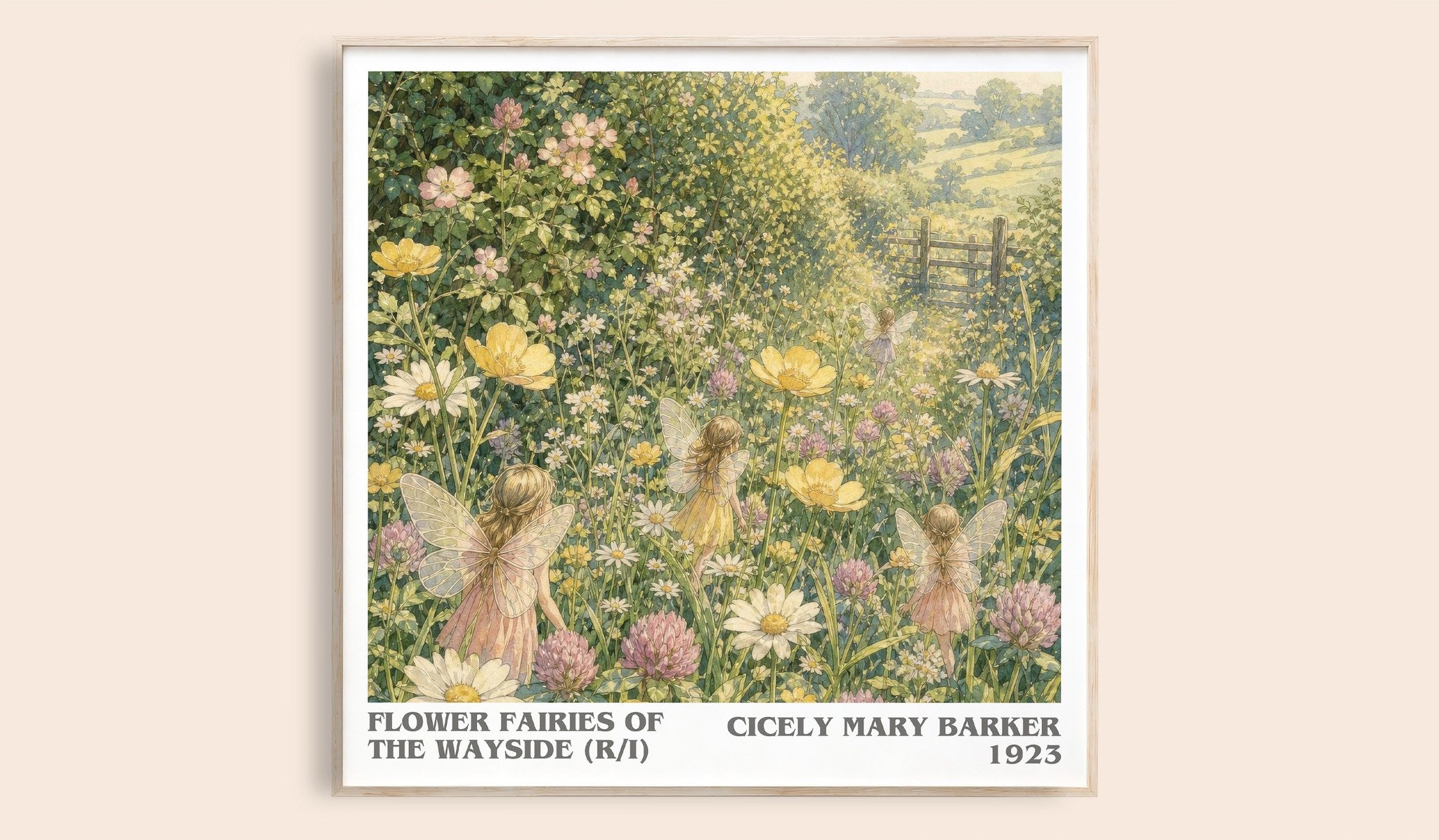 Flower Fairies of the Wayside (R/I) Literary Art Print by C. Barker