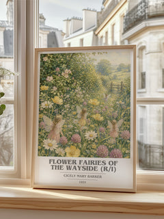 Flower Fairies of the Wayside (R/I) book cover poster colour and style options – Cicely Mary Barker book art