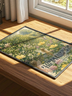 Flower Fairies of the Wayside (R/I) watercolour book poster framed on wall – childrens wall art