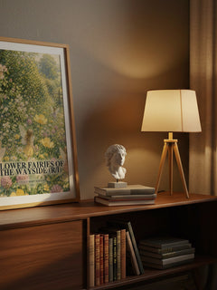 Flower Fairies of the Wayside (R/I) watercolour print on bookshelf – Cicely Mary Barker fan gift