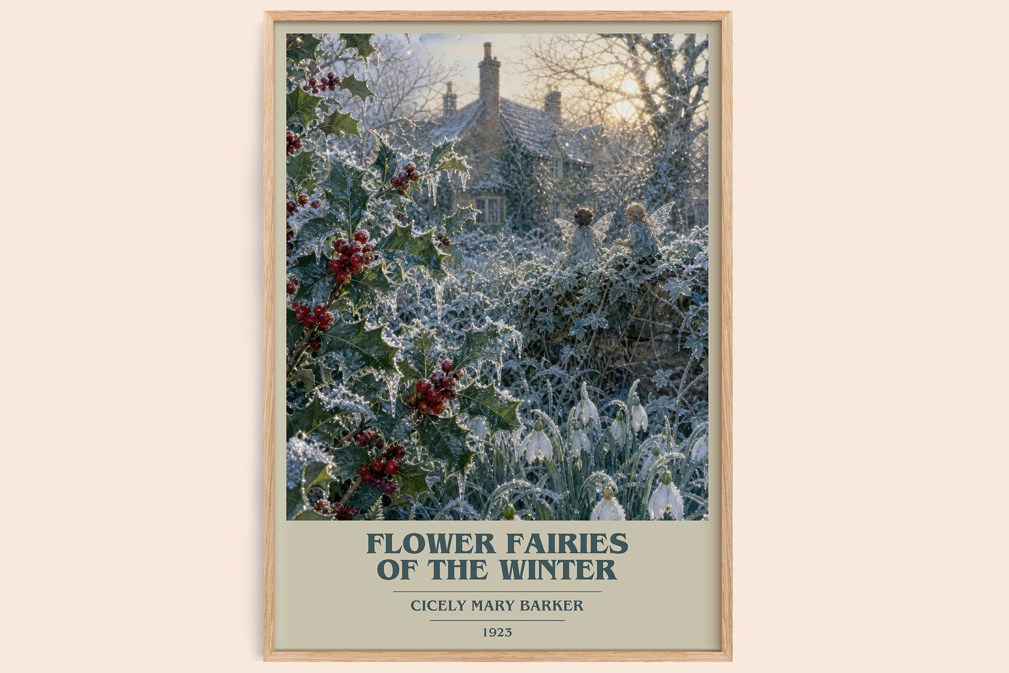 Flower Fairies of the Winter Book Cover Poster by Cicely Mary Barker