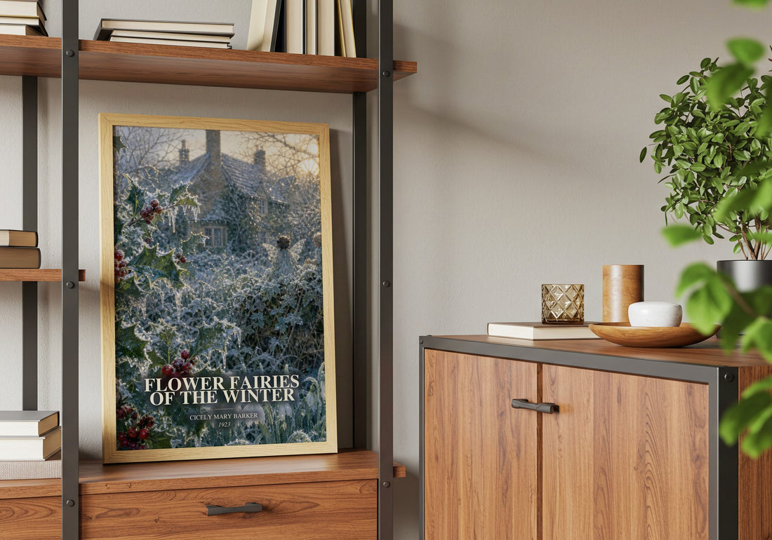 Flower Fairies of the Winter book watercolour illustration paper finish options – matte satin gloss