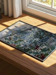Flower Fairies of the Winter watercolour book poster framed on wall – childrens wall art