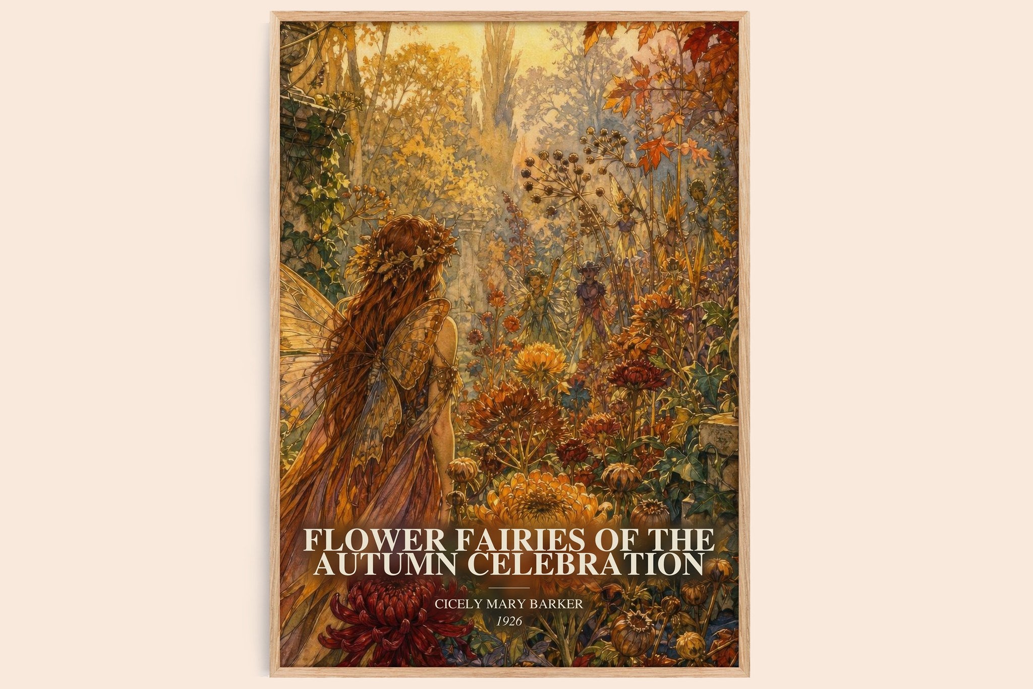 Flower Fairies of the Autumn Celebration Book Watercolour Illustration by Cicely Mary Barker