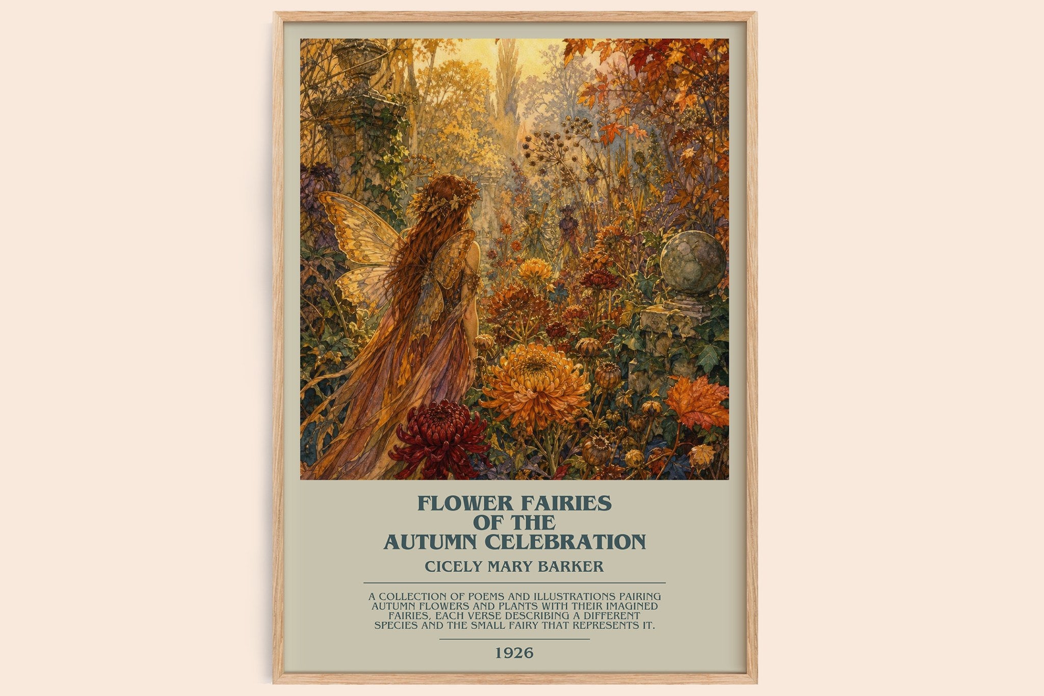 Flower Fairies of the Autumn Celebration Bookish Wall Art by C. Barker