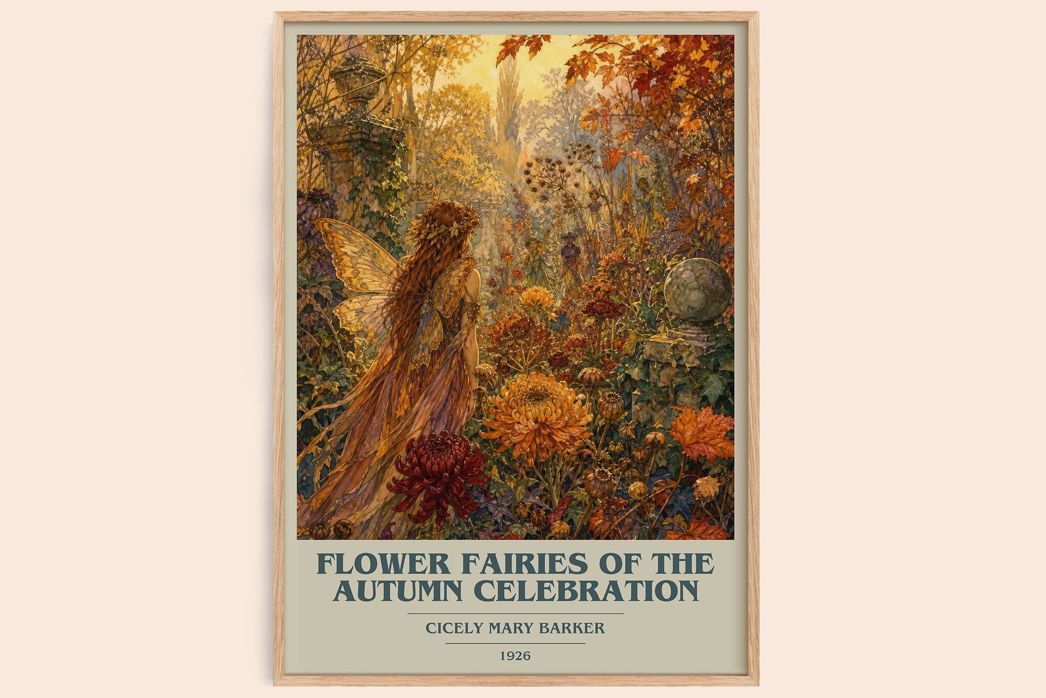 Flower Fairies of the Autumn Celebration Book Cover Poster by Cicely Mary Barker
