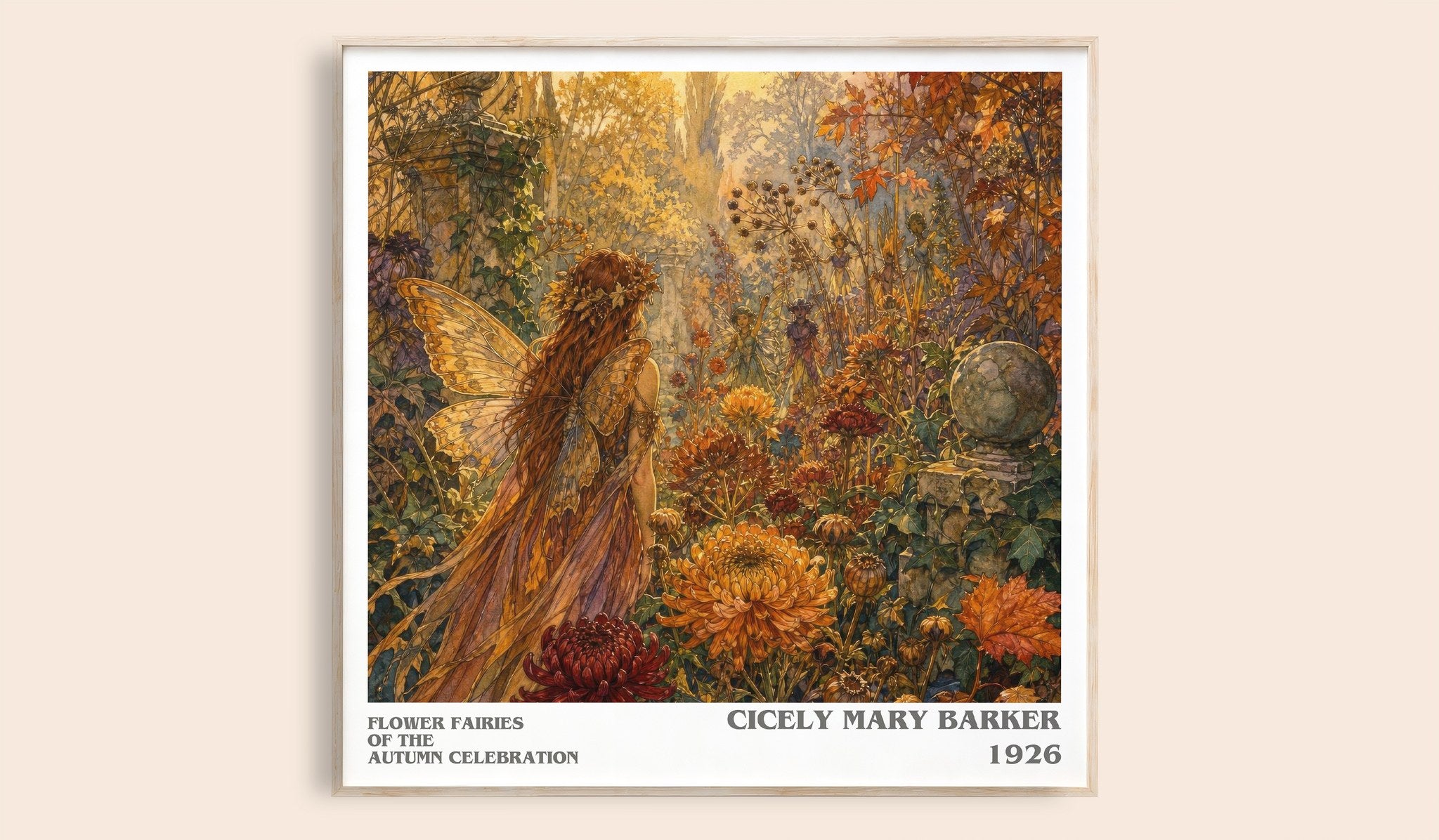 Flower Fairies of the Autumn Celebration Literary Art Print by Cicely Mary Barker