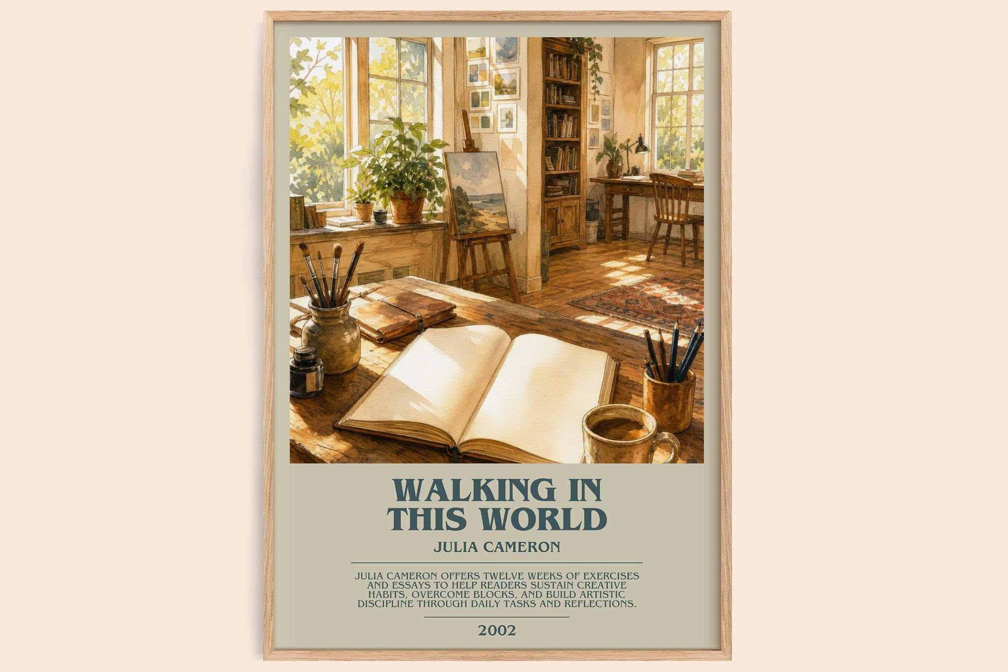 Walking in this World Bookish Wall Art by Julia Cameron