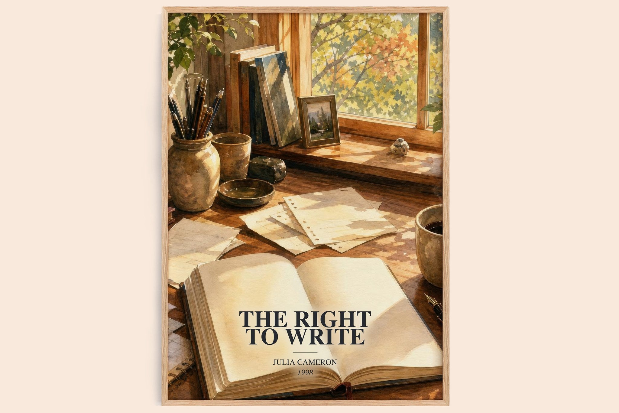 The Right to Write Book Watercolour Illustration by Julia Cameron