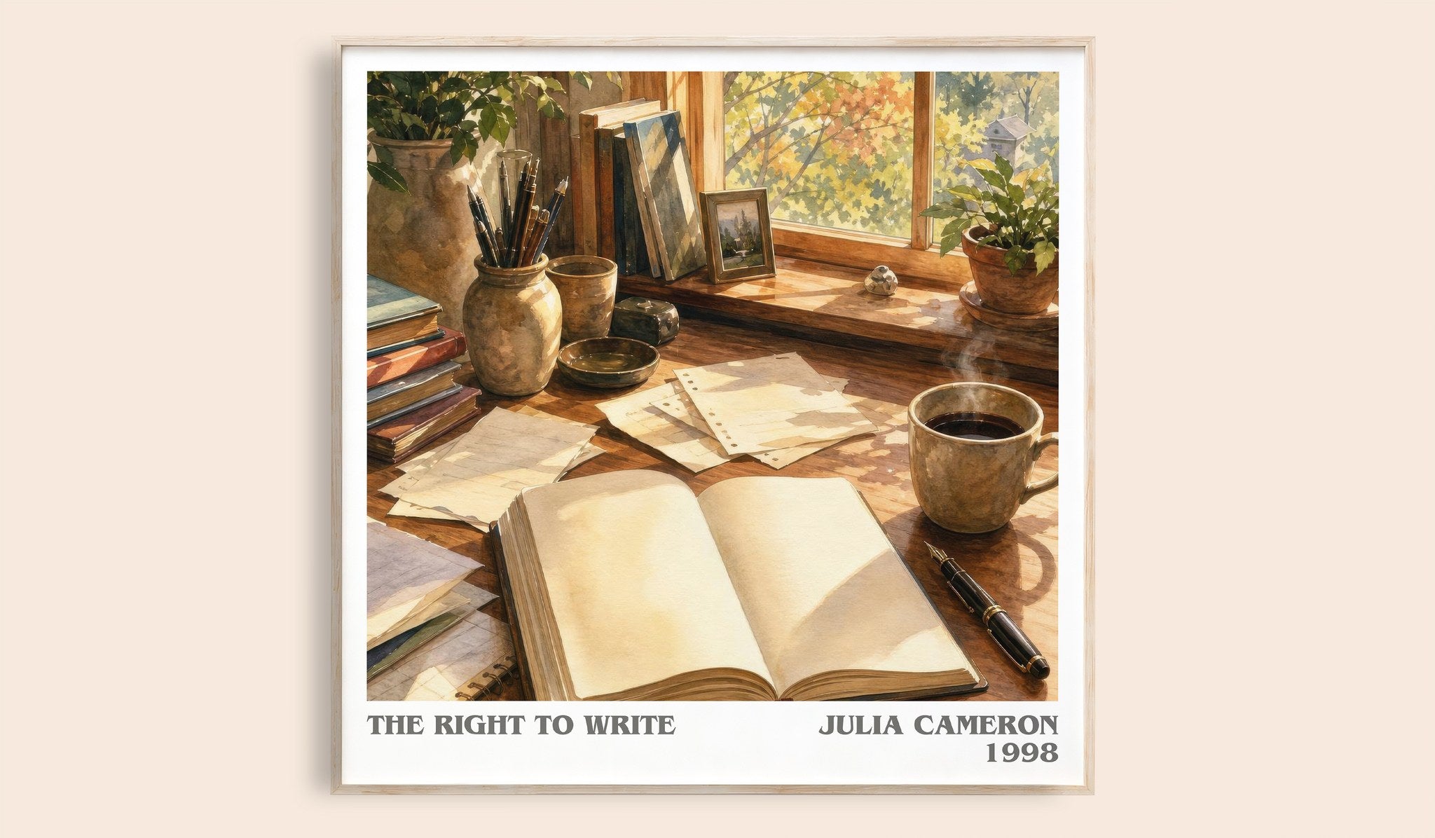 The Right to Write Literary Art Print by Julia Cameron