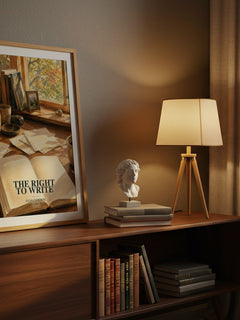 The Right to Write watercolour print on bookshelf – Julia Cameron fan gift