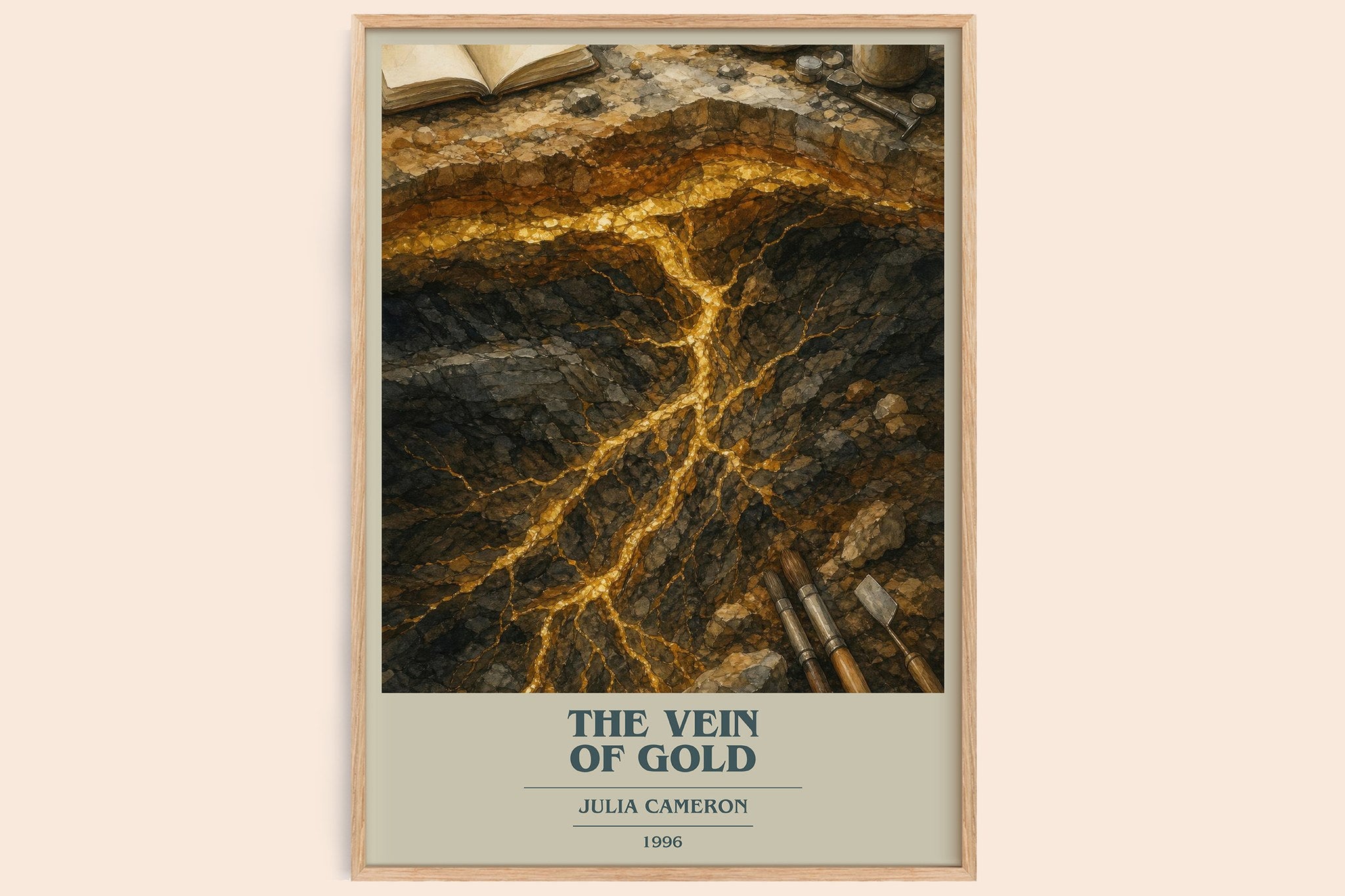 The Vein of Gold Book Cover Poster by Julia Cameron