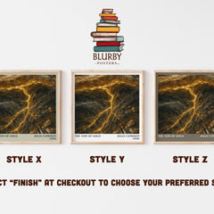 The Vein of Gold literary print in frame leaning in hallway – non fiction wall art