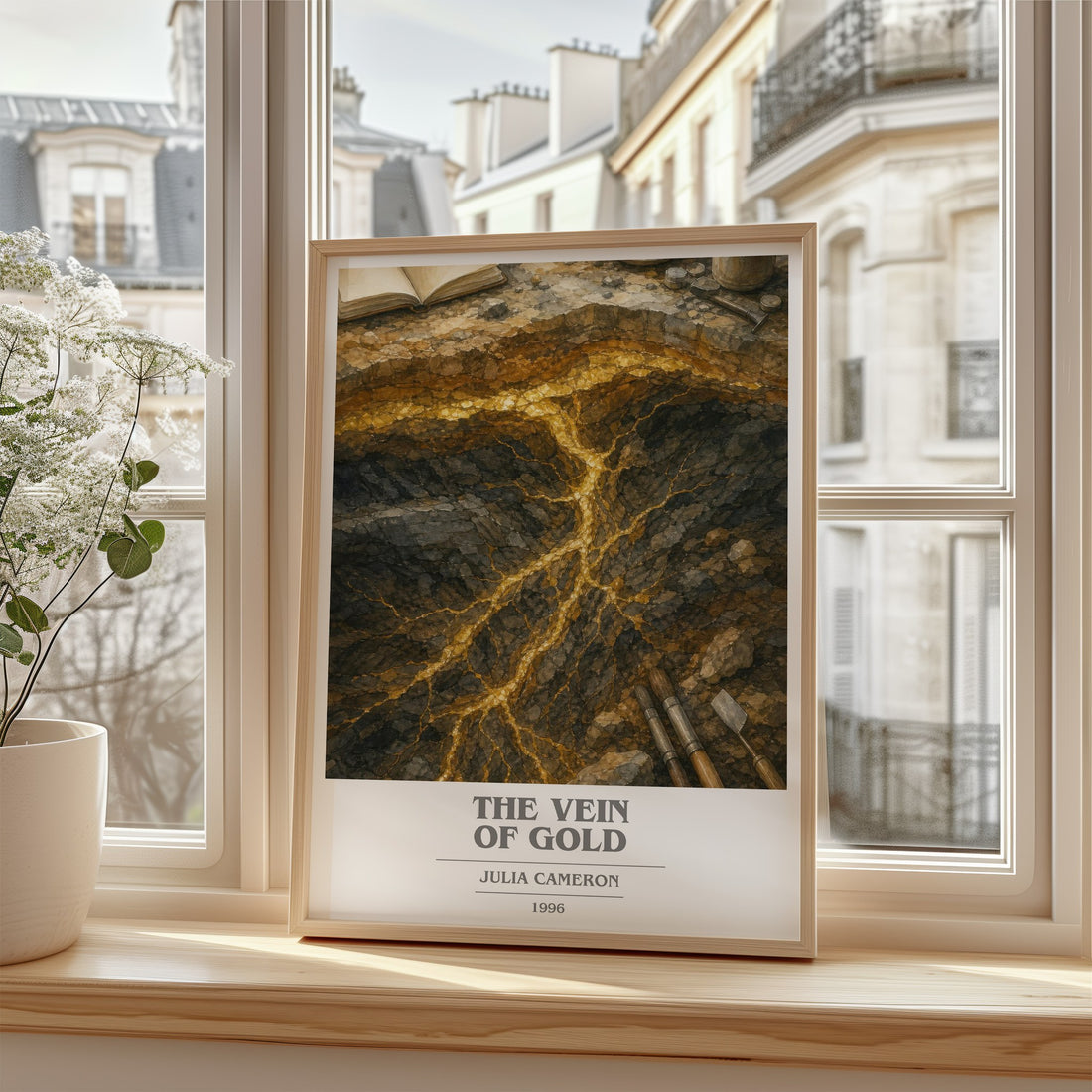 The Vein of Gold book cover poster colour and style options – Julia Cameron book art