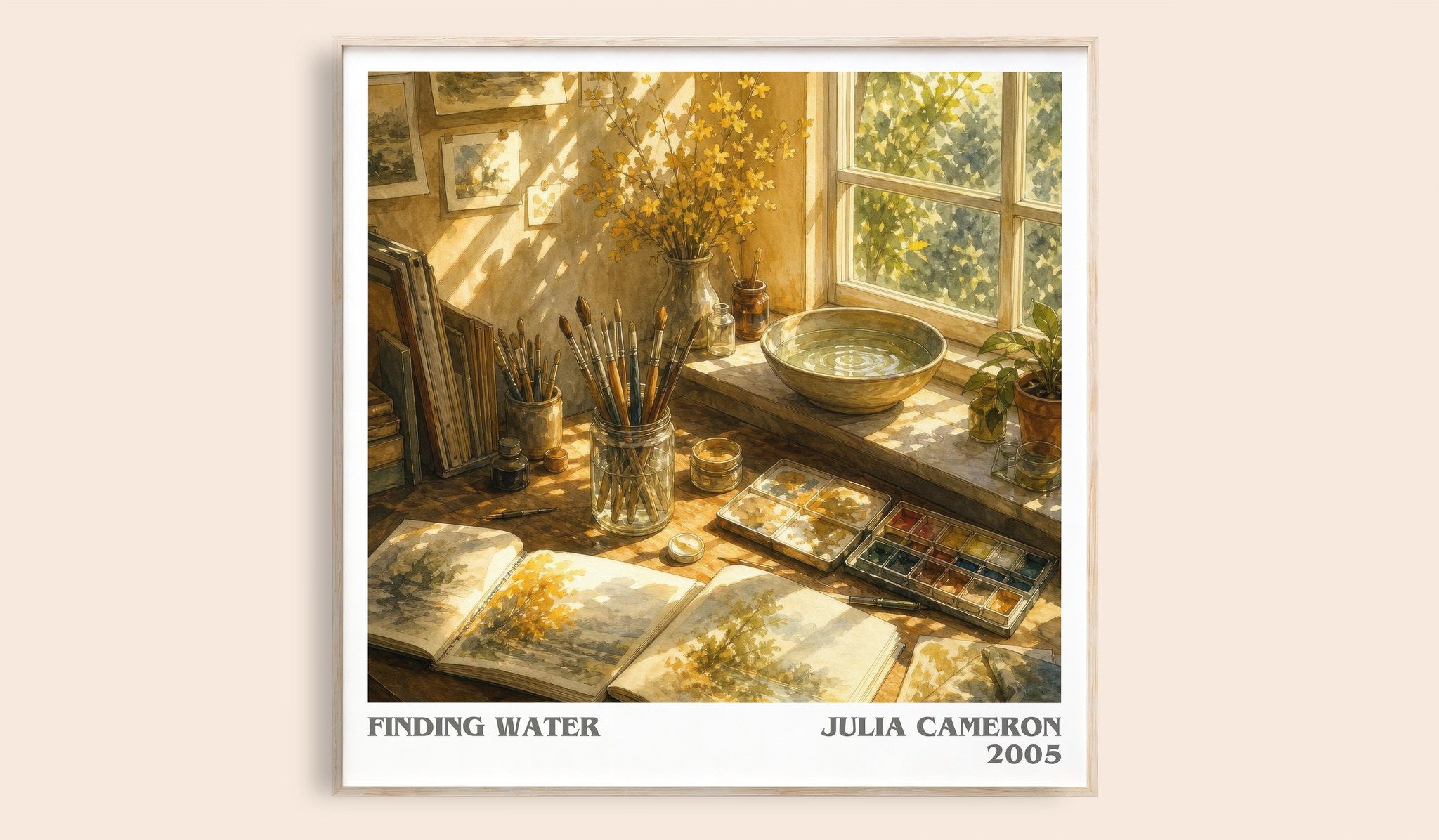 Finding water Literary Art Print by Julia Cameron