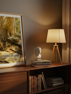 Finding water watercolour print on bookshelf – Julia Cameron fan gift
