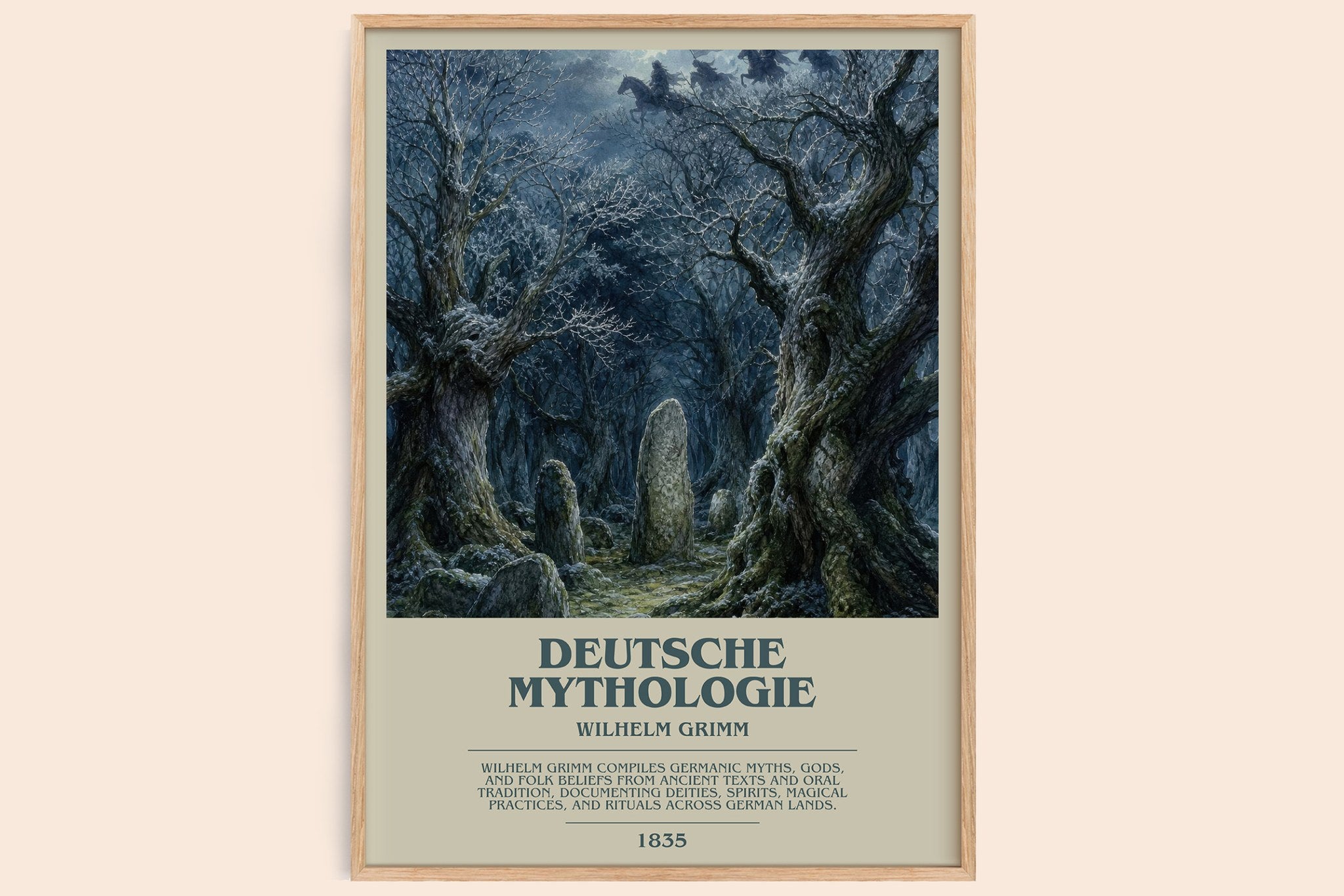 Deutsche mythologie Bookish Wall Art by Wilhelm Grimm