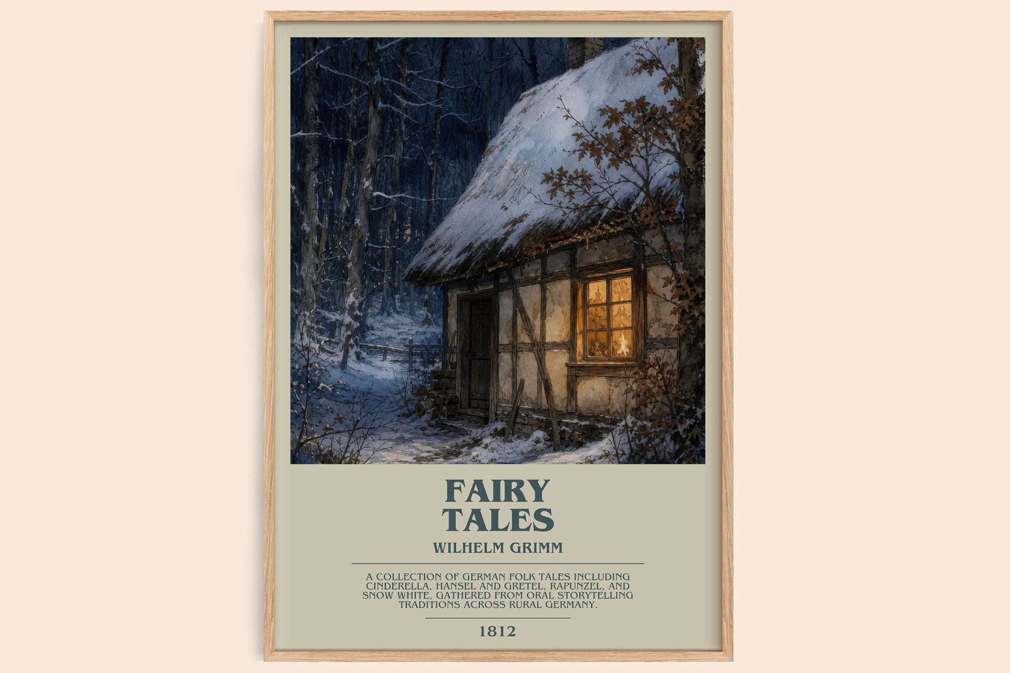 Fairy tales Bookish Wall Art by Wilhelm Grimm