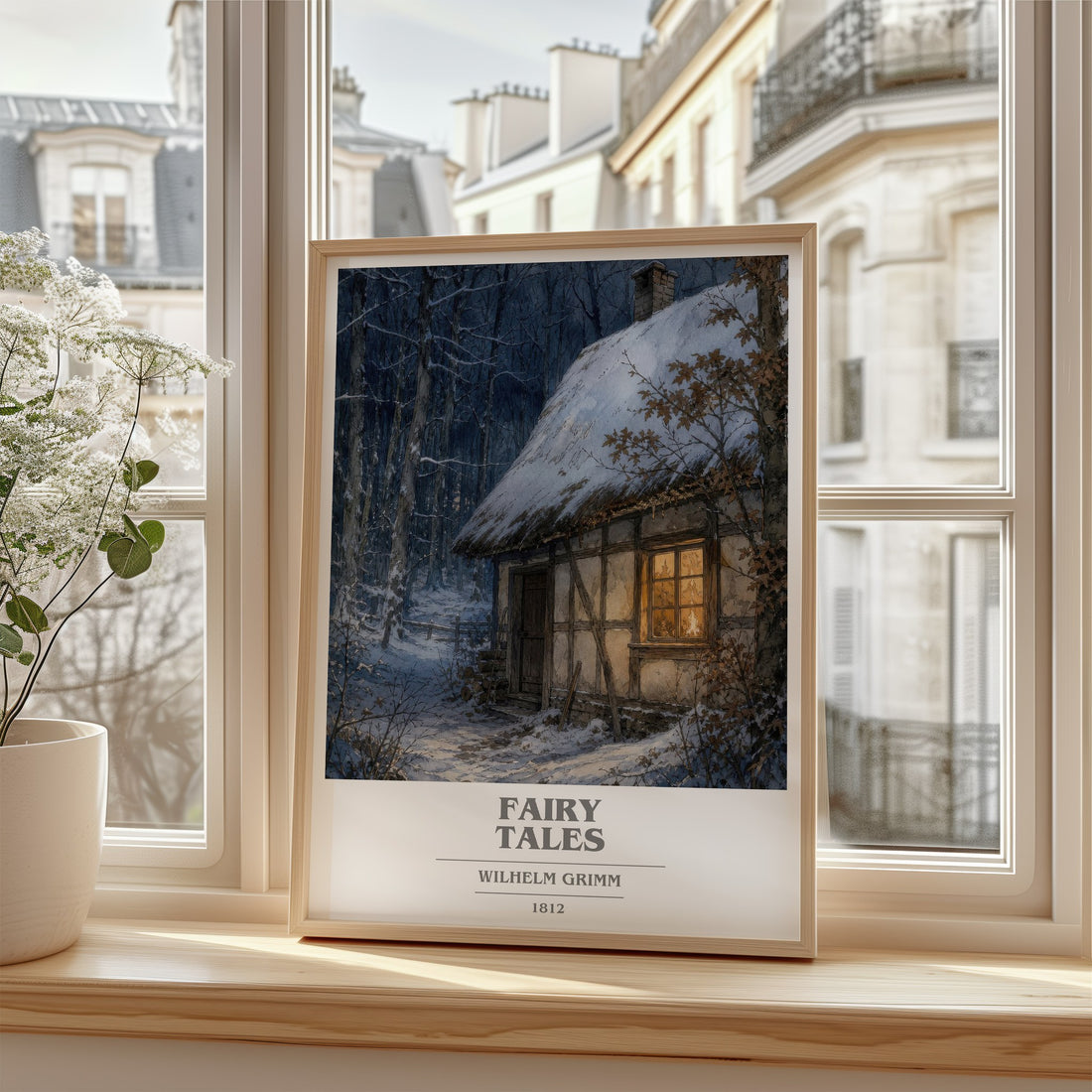 Fairy tales book cover poster colour and style options – Wilhelm Grimm book art
