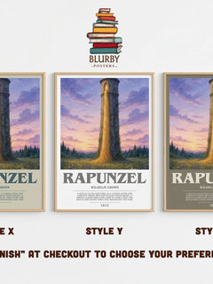 Rapunzel Bookish Wall Art by Wilhelm Grimm – image 4