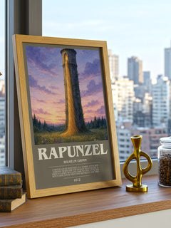 Rapunzel Bookish Wall Art by Wilhelm Grimm – image 3