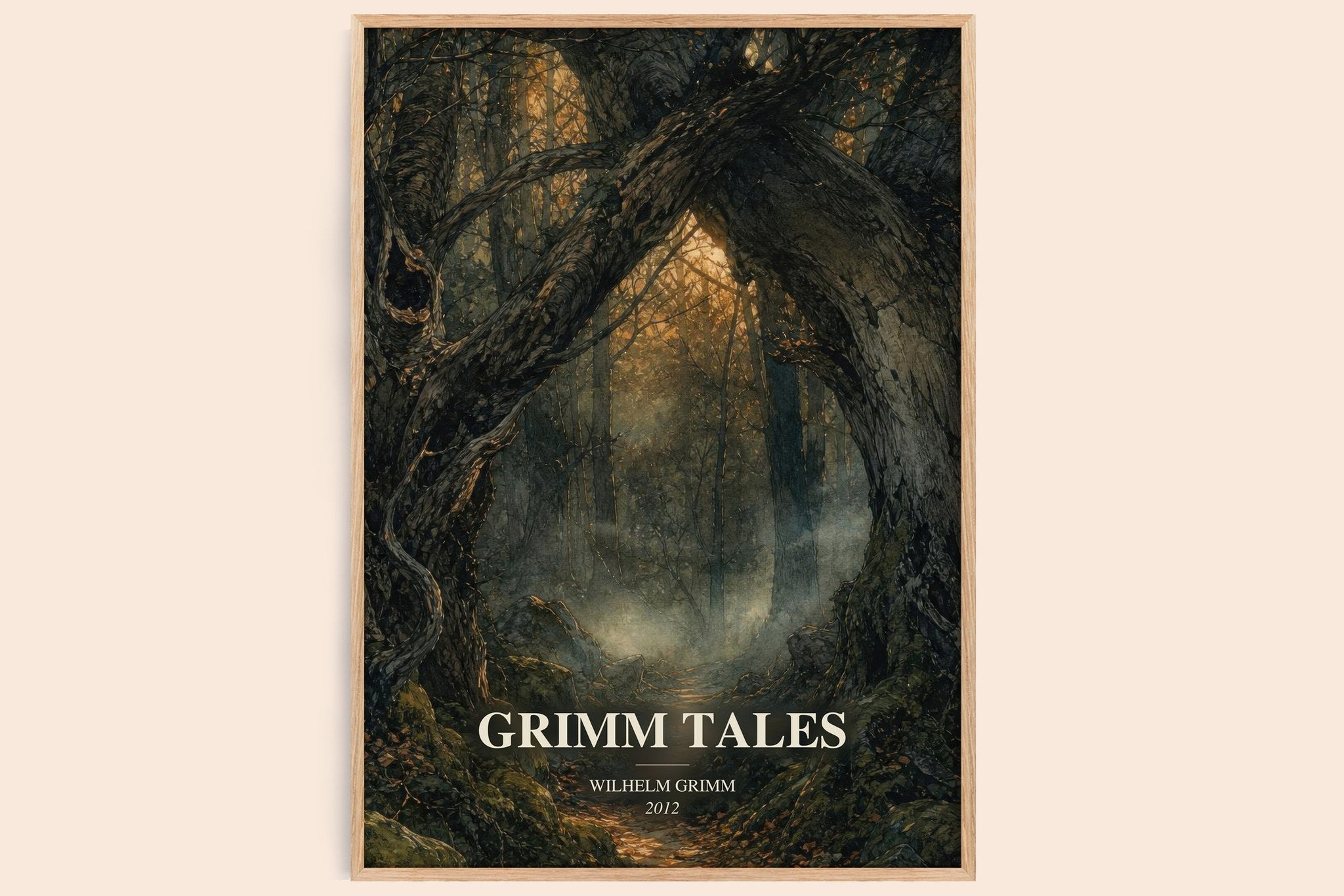 Grimm Tales Book Watercolour Illustration by Wilhelm Grimm