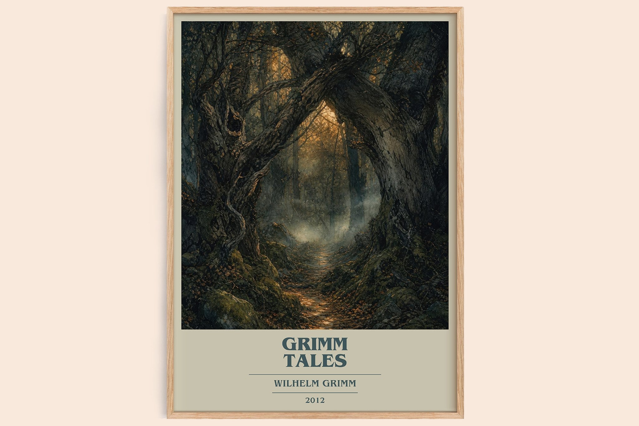 Grimm Tales Book Cover Poster by Wilhelm Grimm