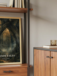 Grimm Tales book watercolour illustration paper finish options – matte satin gloss