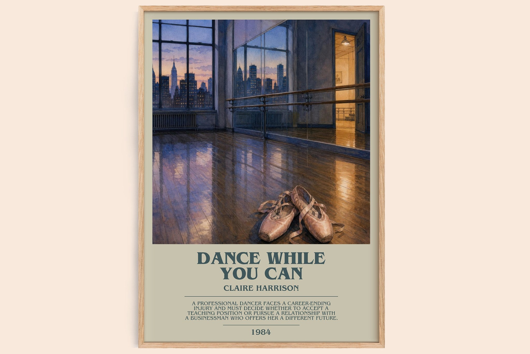 Dance While You Can Bookish Wall Art by Claire Harrison