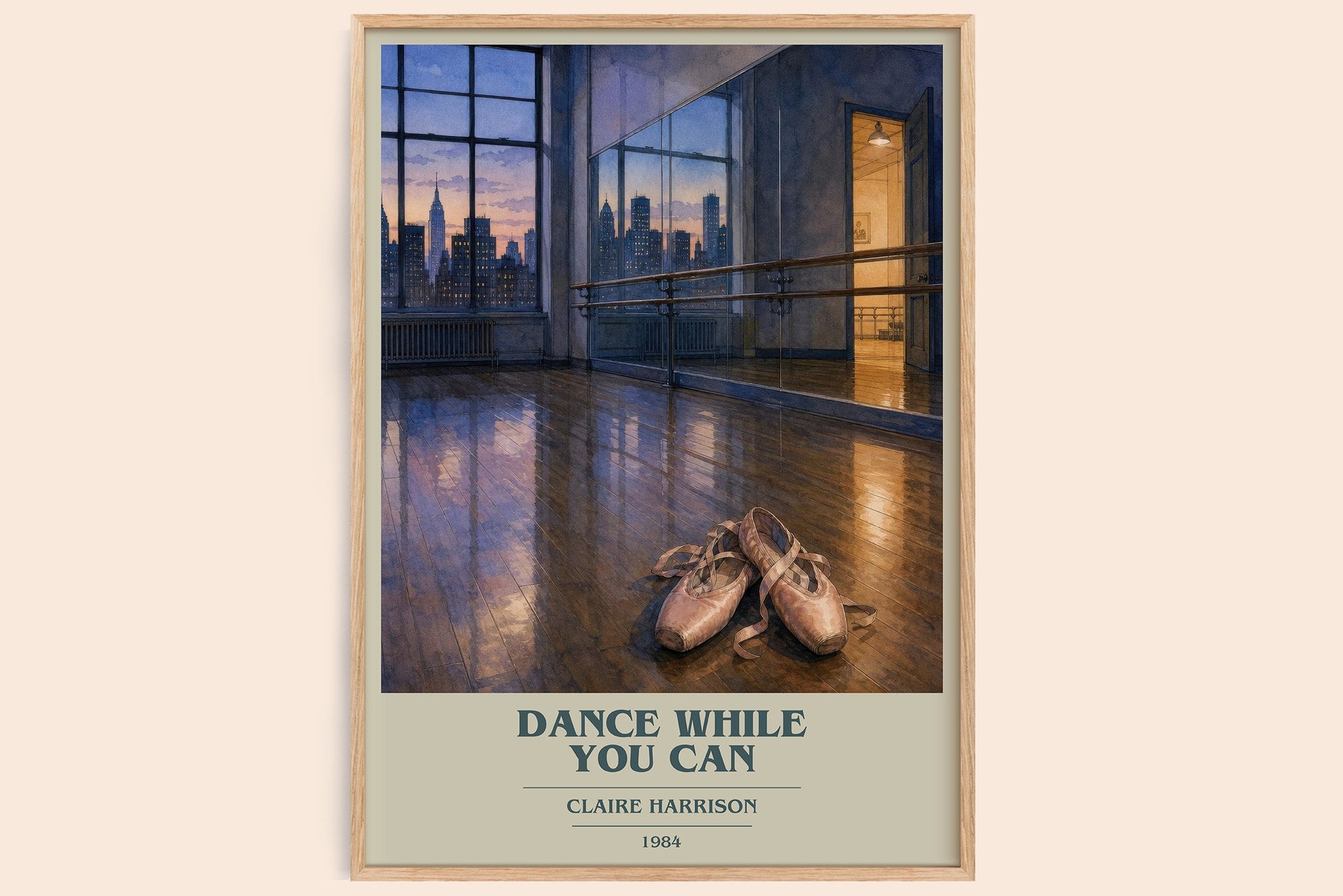 Dance While You Can Book Cover Poster by Claire Harrison