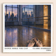 Dance While You Can literary book poster by Claire Harrison – framed literary art print