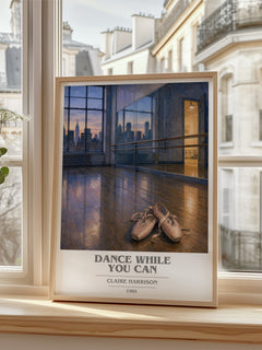 Dance While You Can book cover poster colour and style options – Claire Harrison book art