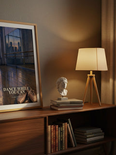 Dance While You Can watercolour print on bookshelf – Claire Harrison fan gift