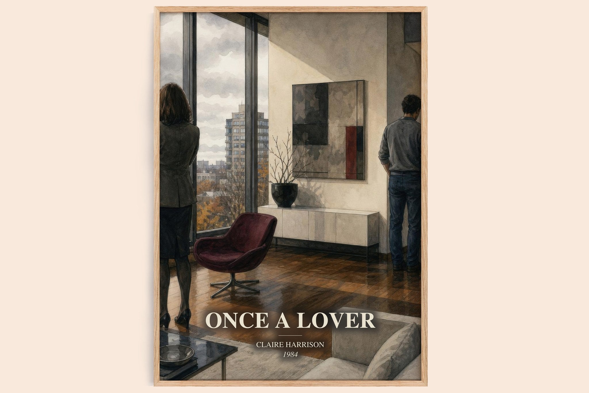 Once a lover Book Watercolour Illustration by Claire Harrison