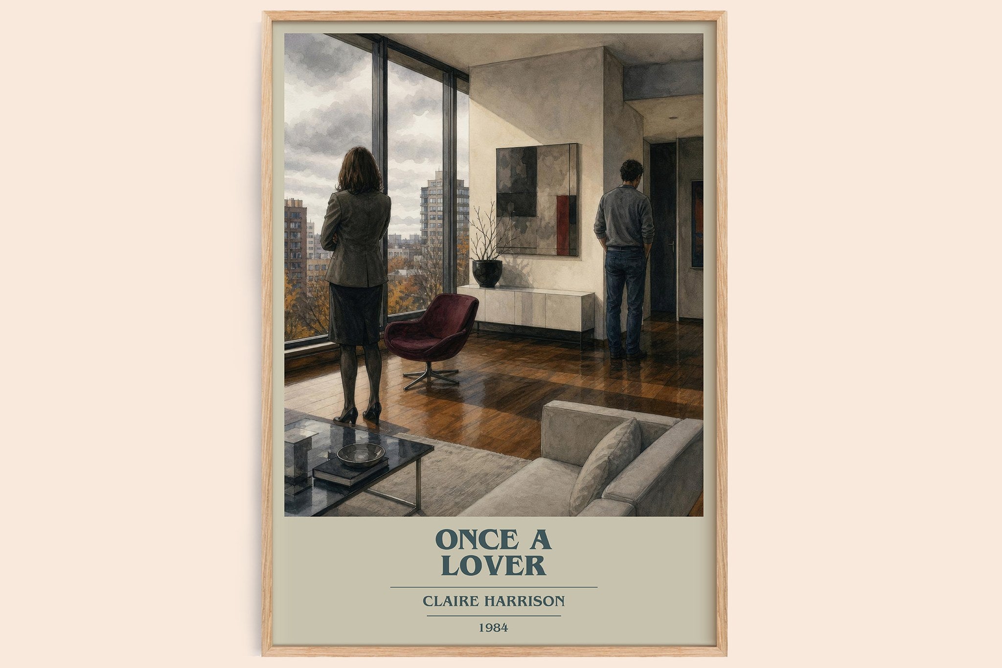 Once a lover Book Cover Poster by Claire Harrison