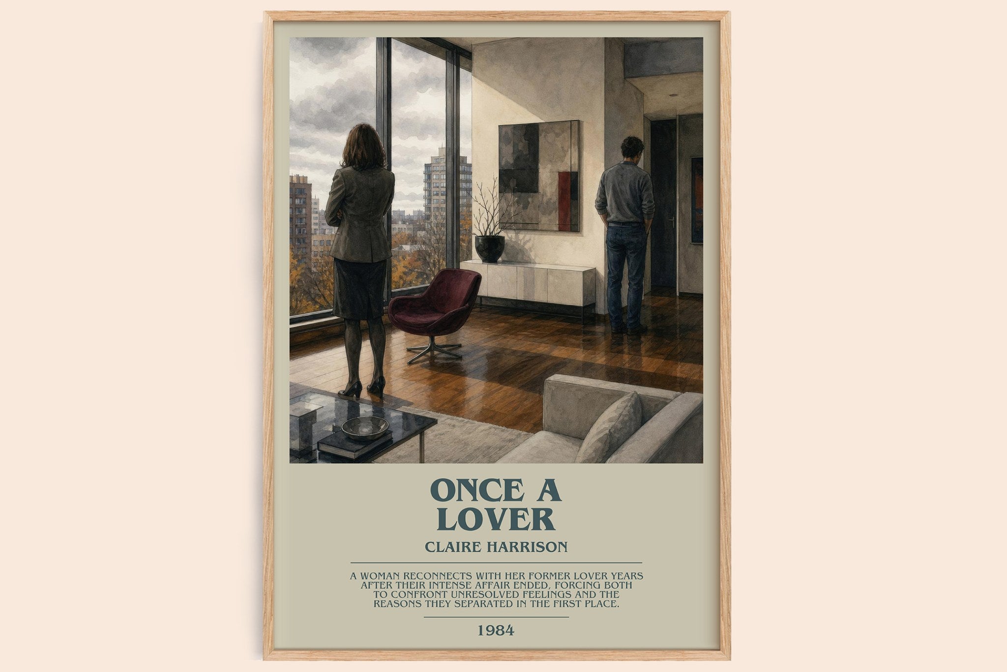 Once a lover Bookish Wall Art by Claire Harrison
