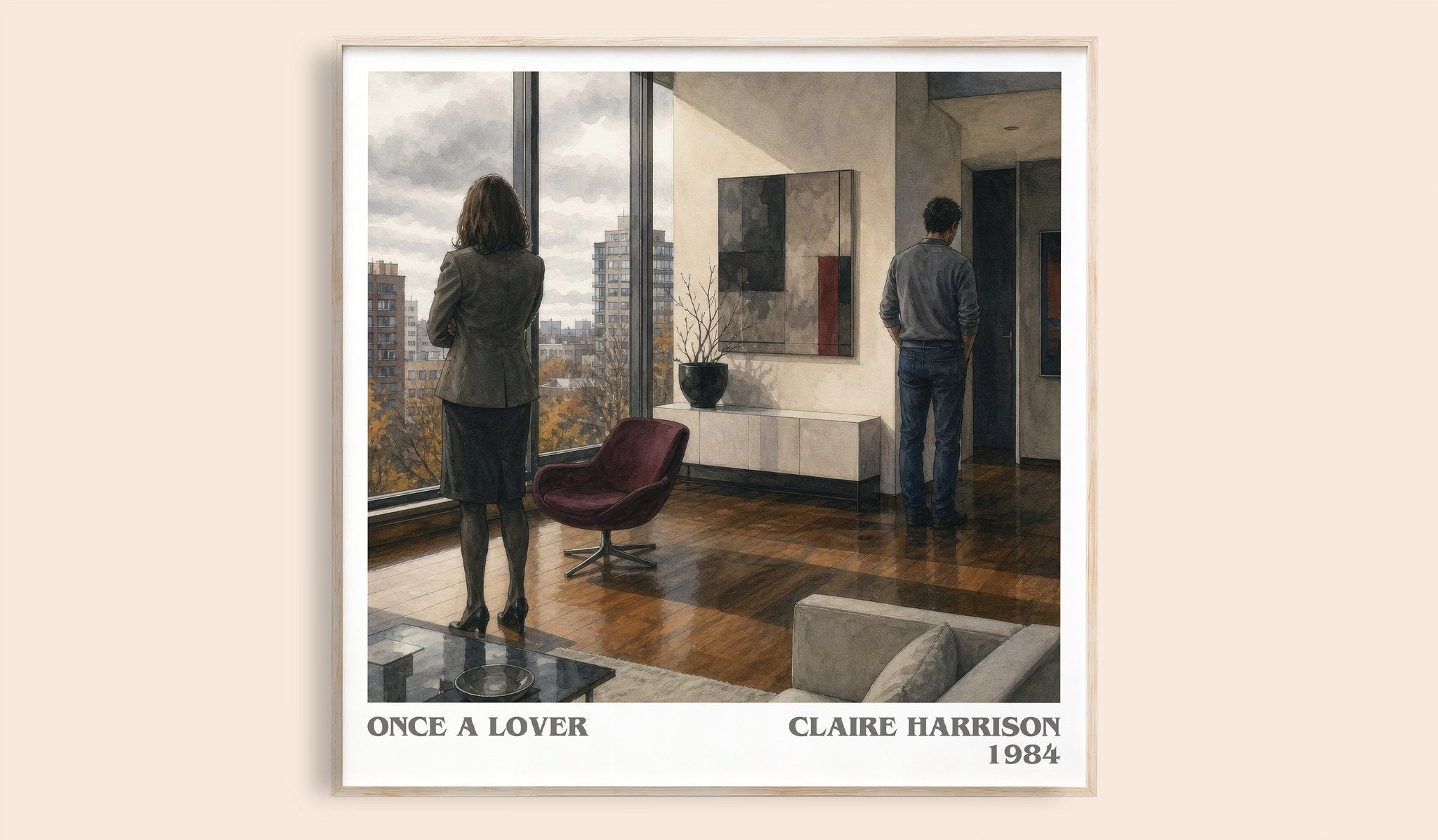Once a lover Literary Art Print by Claire Harrison