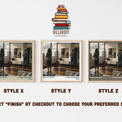 Once a lover literary print in frame leaning in hallway – contemporary fiction wall art
