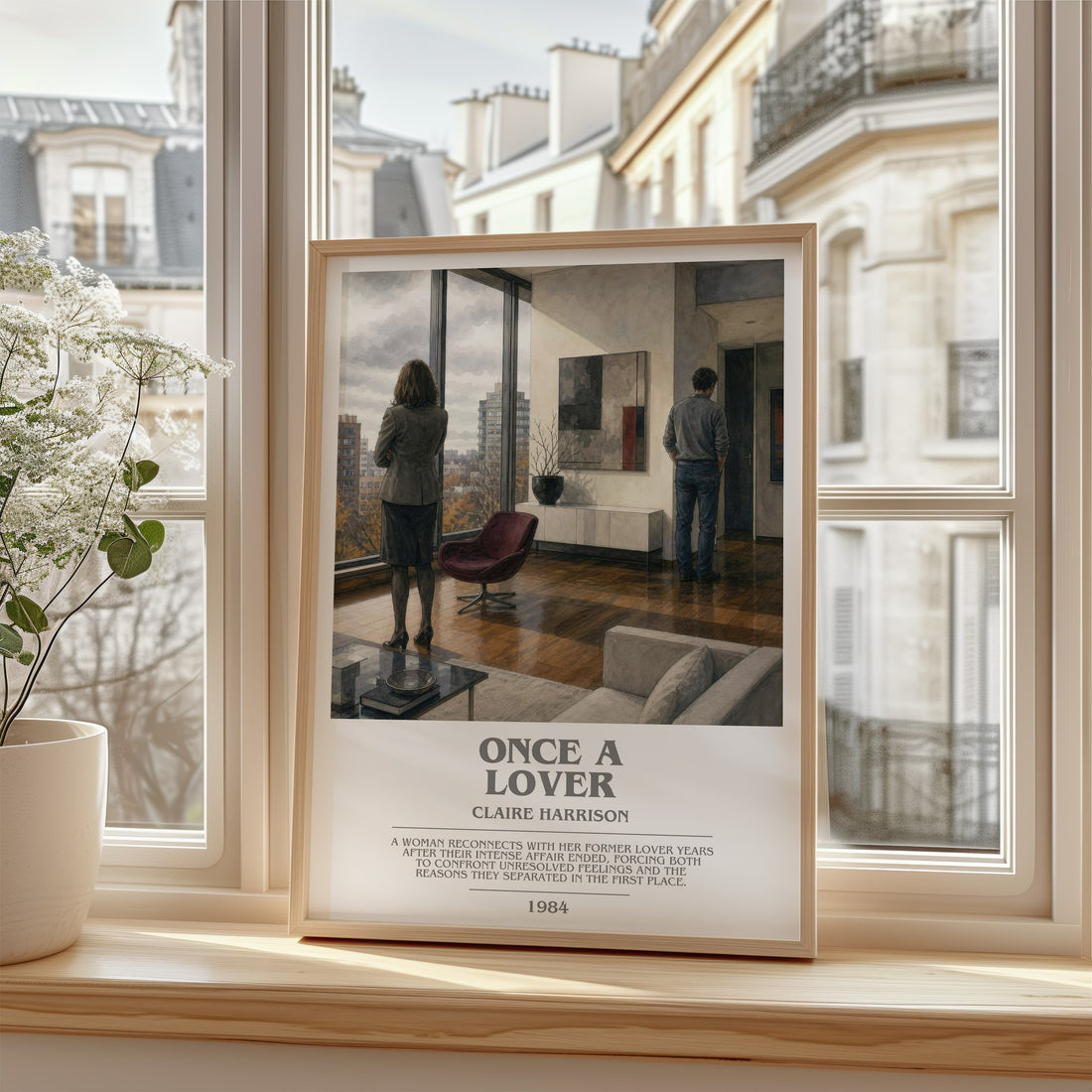 Once a lover bookish poster colour and style options – Claire Harrison book art
