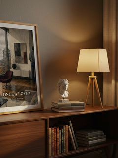 Once a lover watercolour print on bookshelf – Claire Harrison fan gift