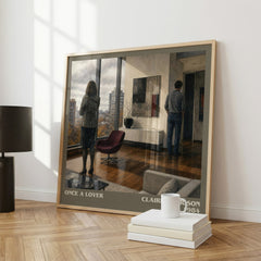 Once a lover literary print framed by window – literary home decor