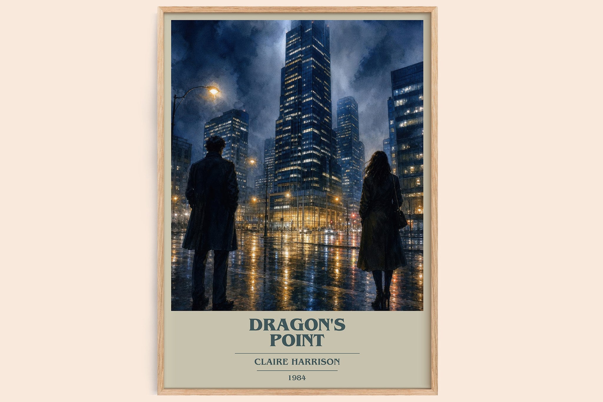 Dragon's Point Book Cover Poster by Claire Harrison