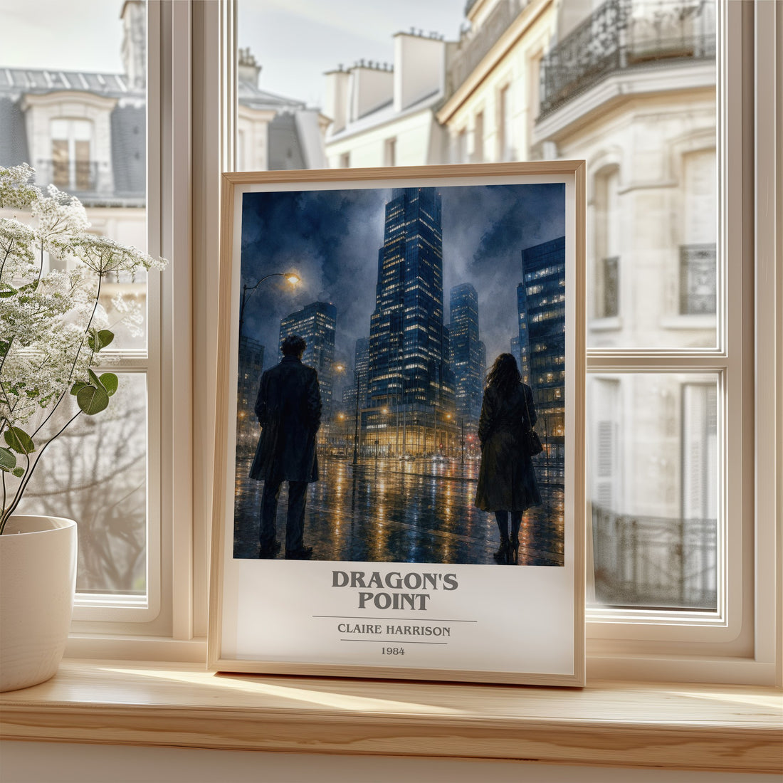 Dragon's Point book cover poster colour and style options – Claire Harrison book art