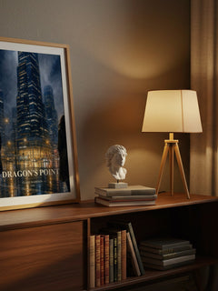 Dragon's Point watercolour print on bookshelf – Claire Harrison fan gift