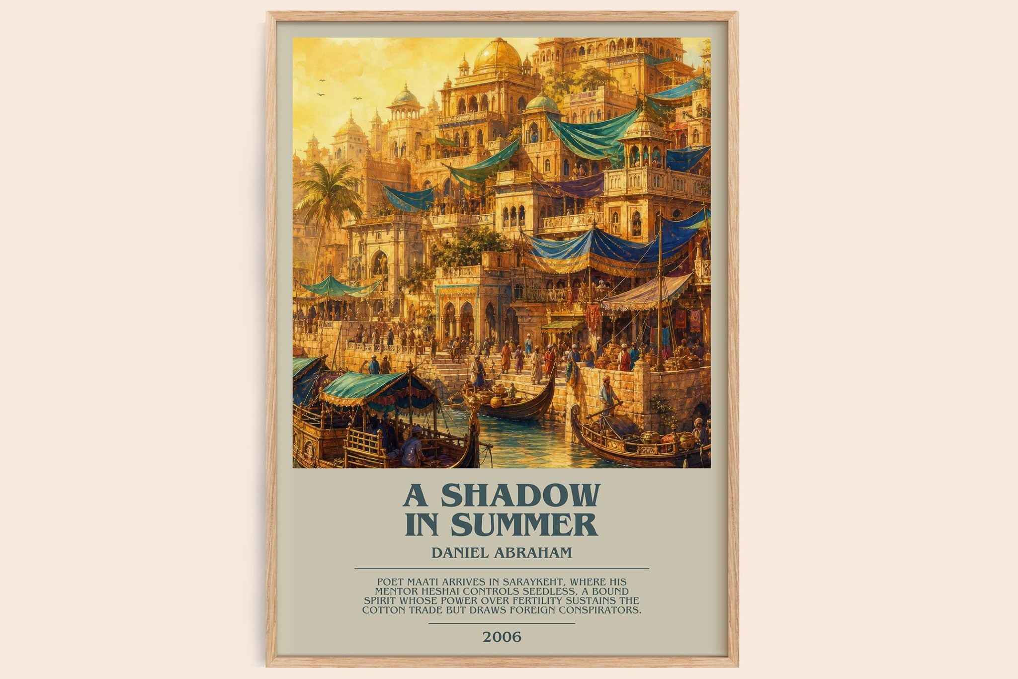 A Shadow in Summer Bookish Wall Art by Daniel Abraham