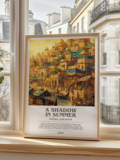 A Shadow in Summer bookish poster colour and style options – Daniel Abraham book art